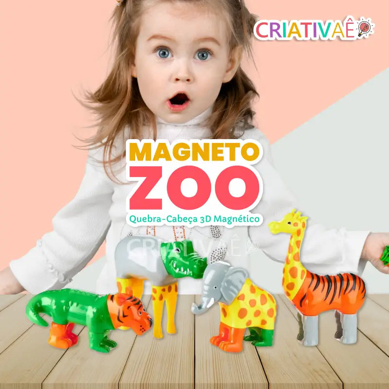 MagnetoZoo - Quebra-Cabeça 3d Animais Magnéticos